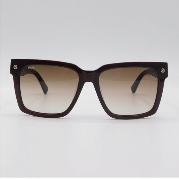 ♡BNWT RRP $350+ AUTHENTIC MCM™ Black/Cognac Womens Sunglasses w/ Leather Case♡ - Picture 3 of 8
